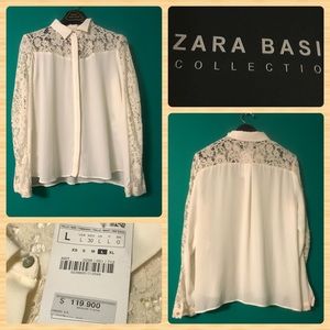 ZARA BASIC COLLECTION KNIT LONG SLEEVES SIZE LARGE